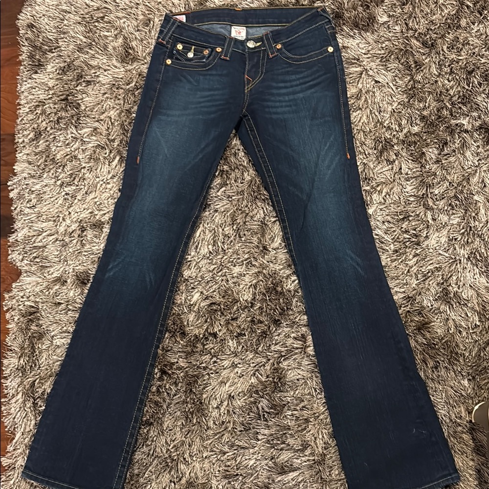 True Religion Dark Blue Flare Jeans